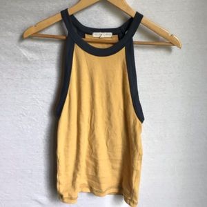 Yellow & Gray Tank Top